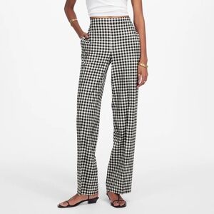 Madewell Easy Pull-On Pant in Gingham SMALL
